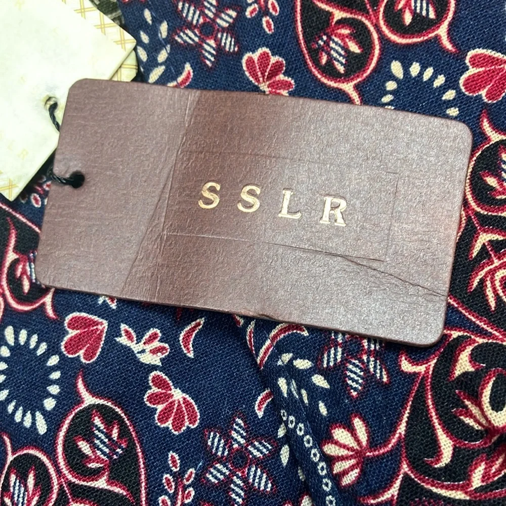 SSLR Mens Collection‎ XL Jacket Button Up Floral Print Long Sleeve